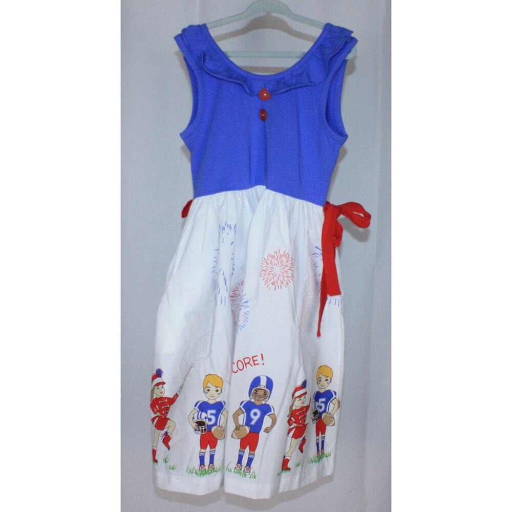 Eleanor Rose Patriotic Game Day Parade Dress Girls Size 8-10